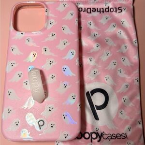 Loopy Case Pink Ghost Design Phone Cover